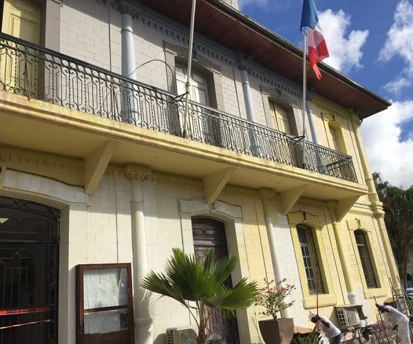 Travaux de peinture des façades - Mairie de Cayenne - Guyane 14