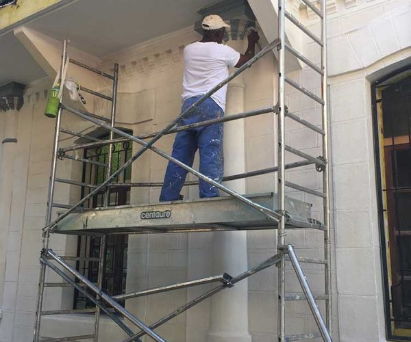 Travaux de peinture des façades - Mairie de Cayenne - Guyane 9