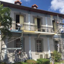 Travaux de peinture des façades - Mairie de Cayenne - Guyane 4